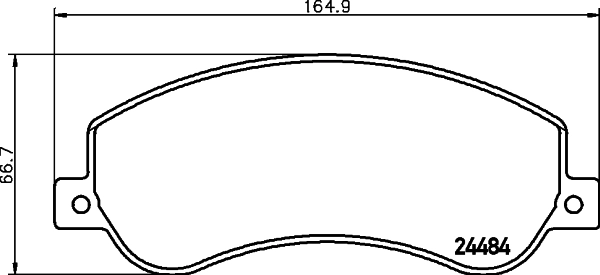 8DB355015401 HELLA Колодки передние