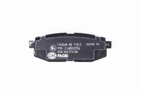 Купить 8DB355014341 HELLA Колодки тормозные задние, дисковые