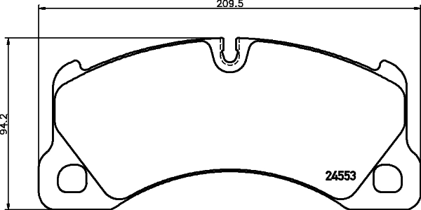 8DB355014151 HELLA Колодки передние