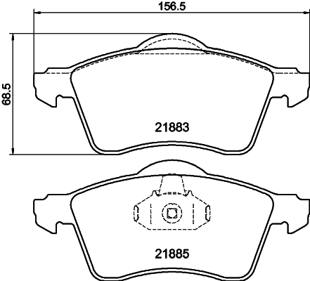 8DB355008011 HELLA Колодки передние