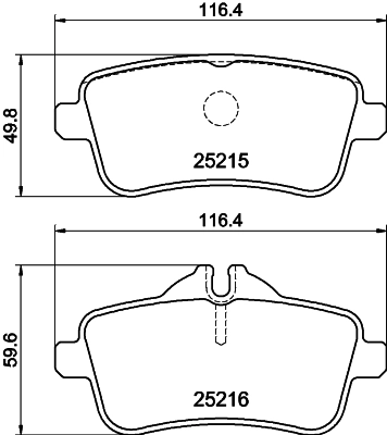 8DB355019841 HELLA Колодки тормозные дисковые комплект