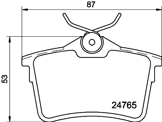 8DB355014081 HELLA Колодки тормозные дисковые комплект