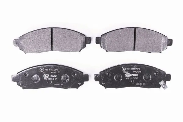 Передние тормозные колодки 8DB355012071 HELLA