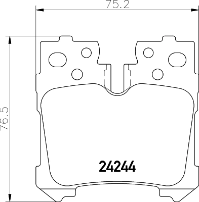 8DB355006651 HELLA Колодки тормозные дисковые комплект
