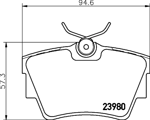8DB355010761 HELLA Колодки тормозные дисковые комплект
