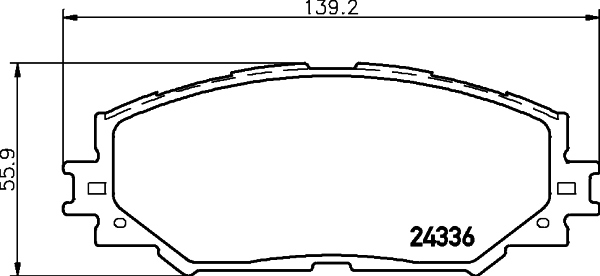 8DB355006861 HELLA Колодки передние