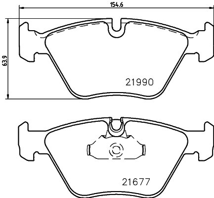 8DB355010711 HELLA Колодки передние
