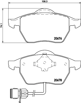 8DB355007461 HELLA Колодки передние