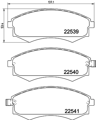 Передние тормозные колодки RMPH04 Mando