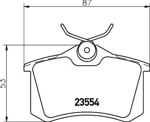 8DB355019911 HELLA Колодки тормозные дисковые комплект