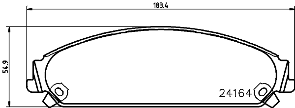 8DB355011891 HELLA Колодки передние