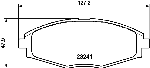 8DB355017021 HELLA Колодки передние