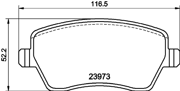 8DB355010851 HELLA Колодки передние