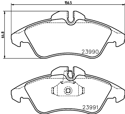 8DB355014481 HELLA Колодки передние