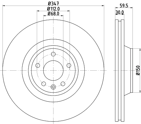 Купить 8DD355128311 HELLA Ротор тормозной