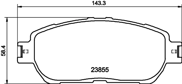 8DB355014441 HELLA Колодки передние