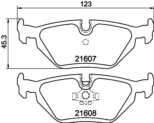 8DB355007511 HELLA Колодки тормозные дисковые комплект