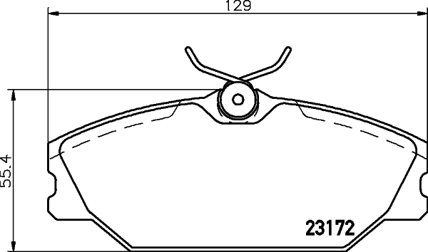 8DB355019391 HELLA Колодки передние