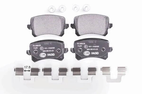 8DB355025331 HELLA Колодки тормозные дисковые комплект
