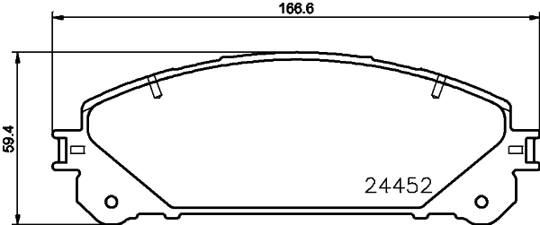 8DB355015461 HELLA Колодки передние