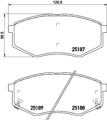 8DB355019791 HELLA Колодки передние