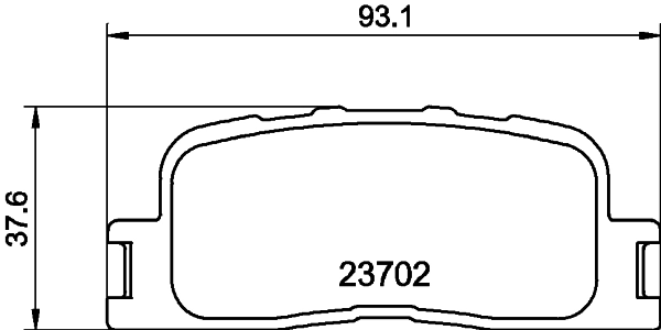 8DB355011001 HELLA Колодки тормозные дисковые комплект
