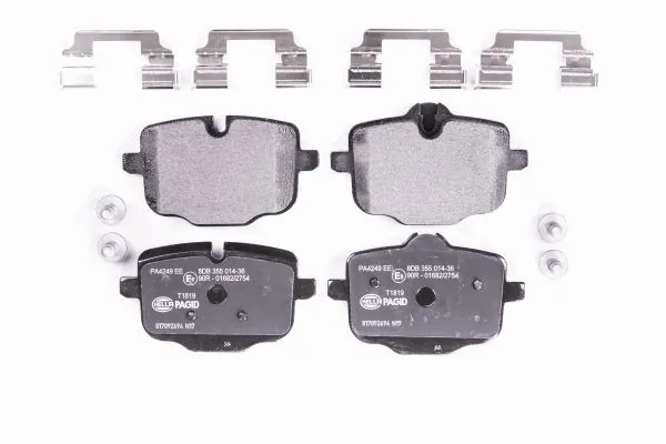 Купить 8DB355014361 HELLA Колодки тормозные задние, дисковые