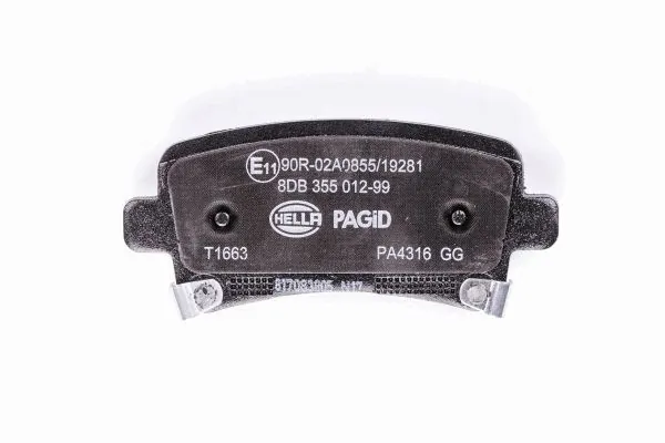 Задние дисковые колодки HELLA 8DB355012991