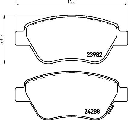 Тормозные колодки HELLA 8DB355012831
