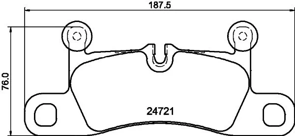 8DB355015101 HELLA Колодки тормозные дисковые комплект