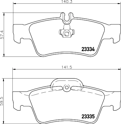 8DB355018751 HELLA Колодки тормозные дисковые комплект