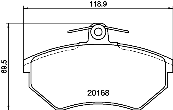 8DB355017901 HELLA Колодки передние