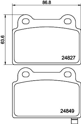 Купить 4605A584 Mitsubishi Колодки тормозные задние, дисковые