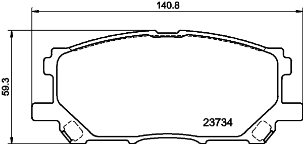 8DB355010071 HELLA Колодки передние