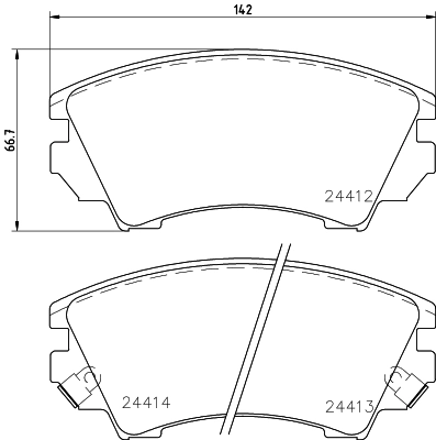 8DB355013041 HELLA Колодки передние