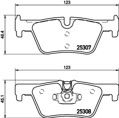 8DB355019971 HELLA Колодки тормозные дисковые комплект