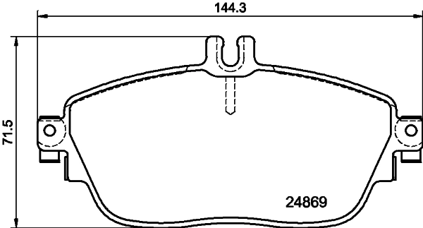 8DB355019721 HELLA Колодки передние