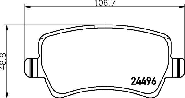 8DB355025401 HELLA Колодки тормозные дисковые комплект