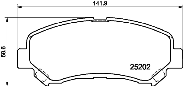8DB355015911 HELLA Колодки передние
