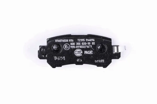 Задние дисковые колодки HELLA 8DB355020151