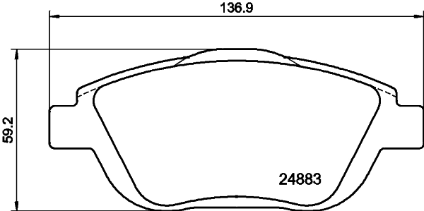 8DB355014551 HELLA Колодки передние