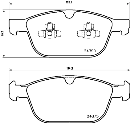 Тормозные колодки HELLA 8DB355014541