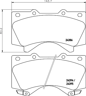 8DB355013151 HELLA Колодки передние