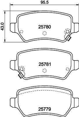 Задние дисковые колодки VALEO 302410