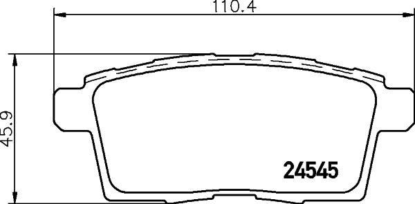 8DB355013261 HELLA Колодки тормозные дисковые комплект