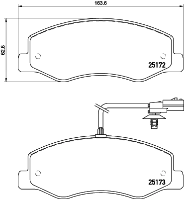 8DB355015311 HELLA Колодки тормозные дисковые комплект
