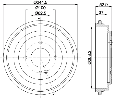 Тормозной барабан 58411G6000 Hyundai/Kia
