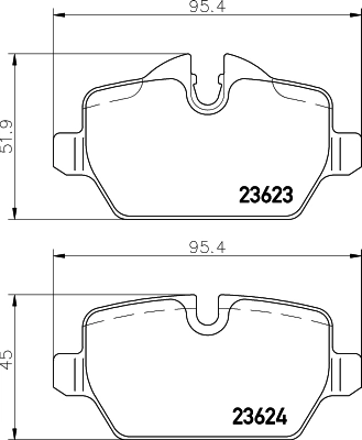 8DB355011271 HELLA Колодки тормозные дисковые комплект