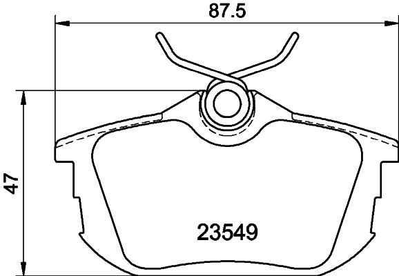 8DB355018271 HELLA Колодки тормозные дисковые комплект