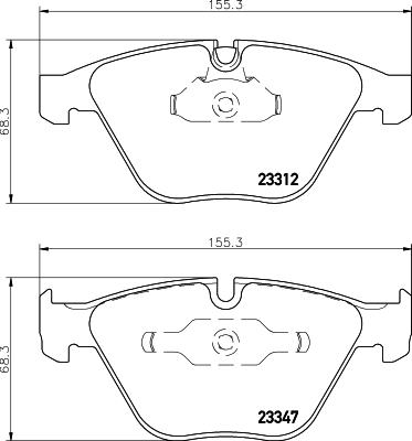 8DB355009271 HELLA Колодки передние